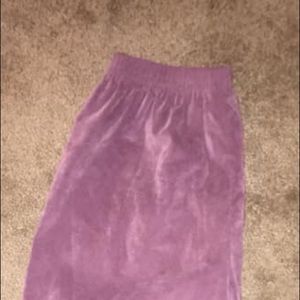 Pink corduroy straight pants